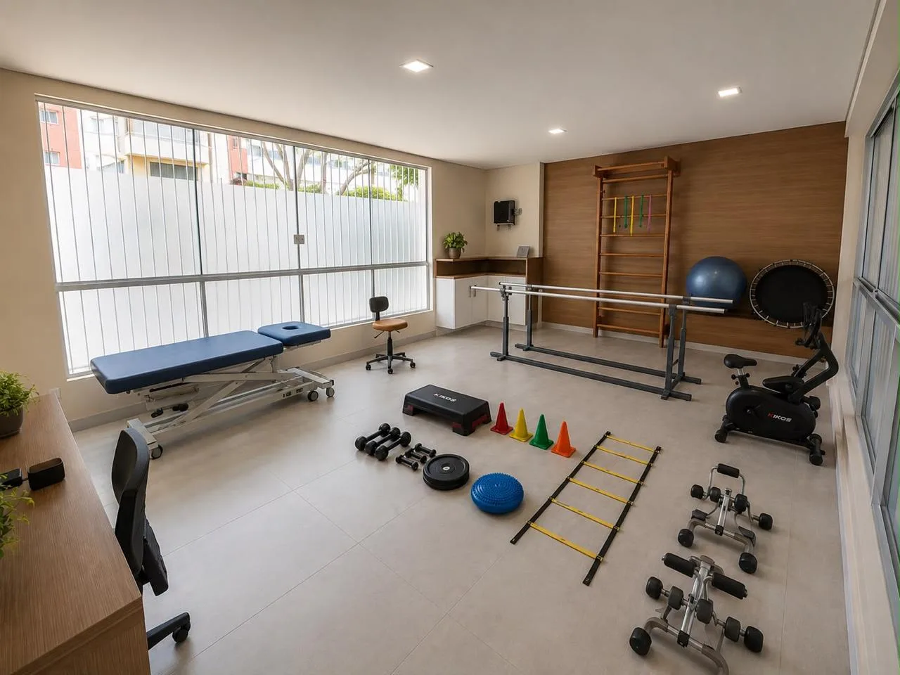 Espaço de fisioterapia e reabilitação da Jardins de Paris